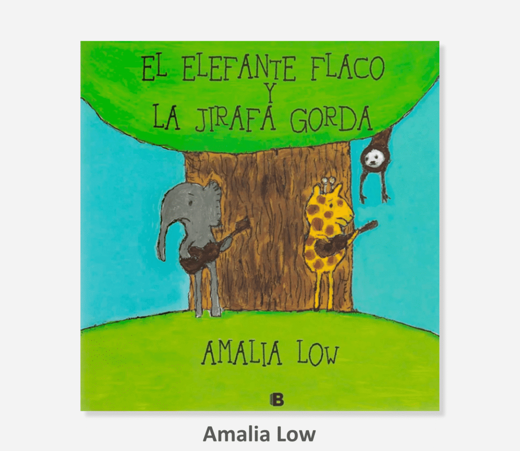 El elefante flaco y la jirafa gorda